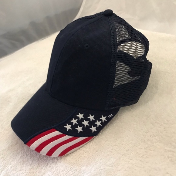 Rock Point Authentic FREEDOM Collection American Flag Adjustable Ball Cap - Picture 7 of 16